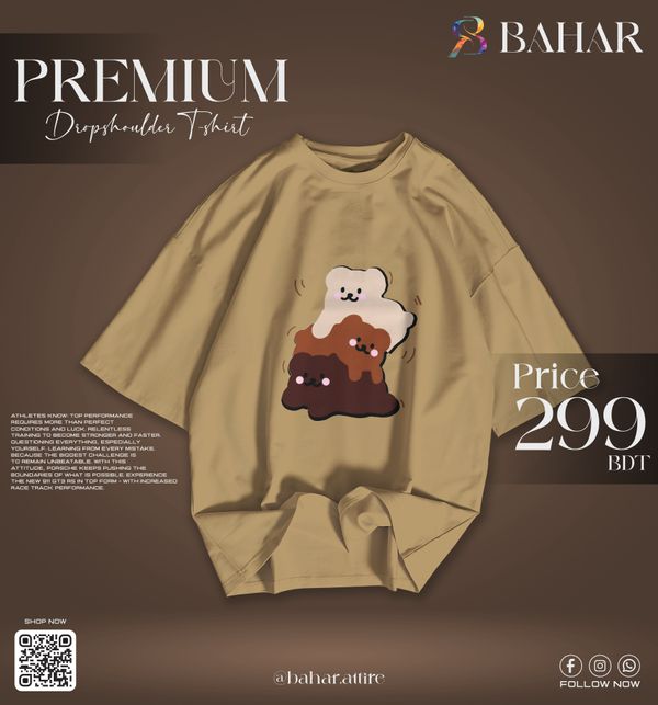 Oversized T-Shirt (3 Puppies)