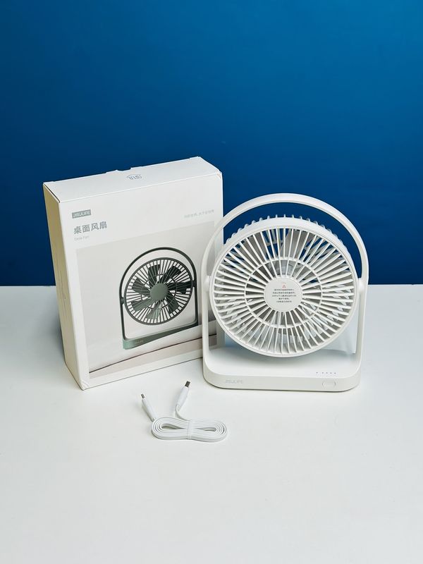 JISULIFE FA19A DC Fan, Run Directly With USB Power From Power Bank Or Solar (Without Battery)