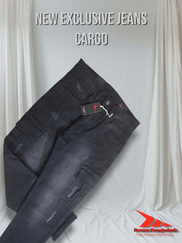 Jeans Cargo ( Black Torns )