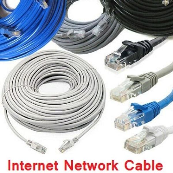 30 Meter ( 90 Feet)Cat6 RJ45 Ethernet LAN Network Cord Cable Lead 10/100/1000 Mbps