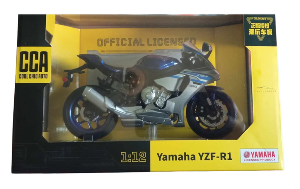 CCA 1:12 Yamaha YZE-R1 Yamaha Official Licensed Diecast Model Bike