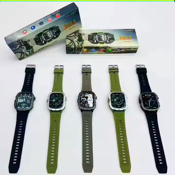 LAXASFIT H11 Smartwatch – Rugged Military Design Bluetooth Call Wireless Charging Fitness & Health Tracker