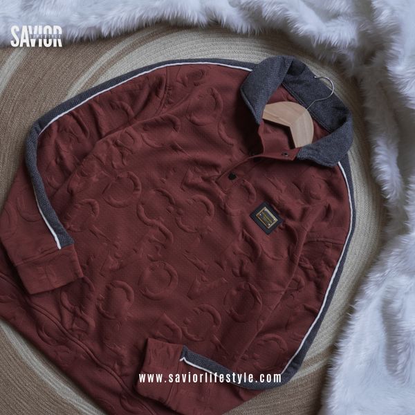 Muted Crimson - Full Sleeve Winter Sweatshirt