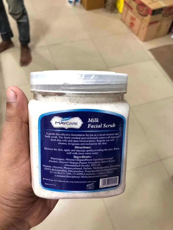 maycare facial scrub 500 gm milk - Image 2