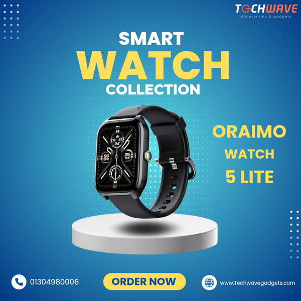 Oraimo Watch 5 Lite 2.01" HD IP68 Smart Watch