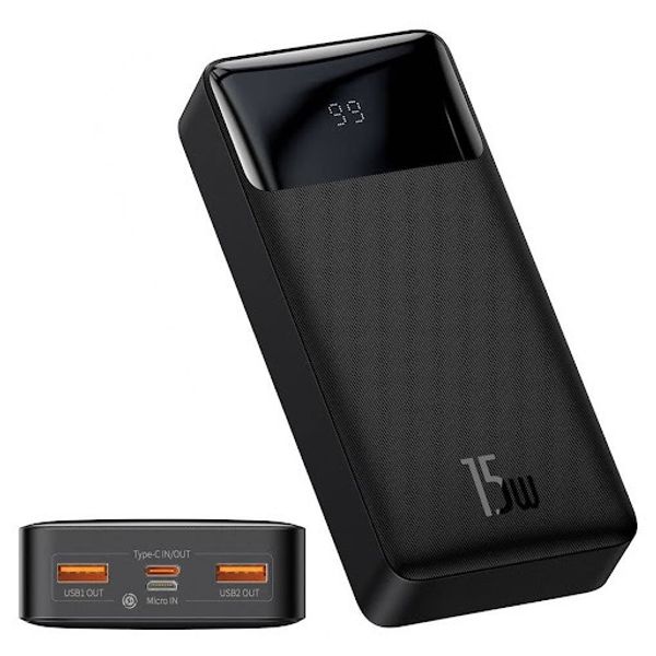 Baseus Bipow 20000mAh 15W Power Bank – Black Color