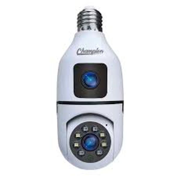 Double Lens PTZ Bulb Wi-Fi IP Camera