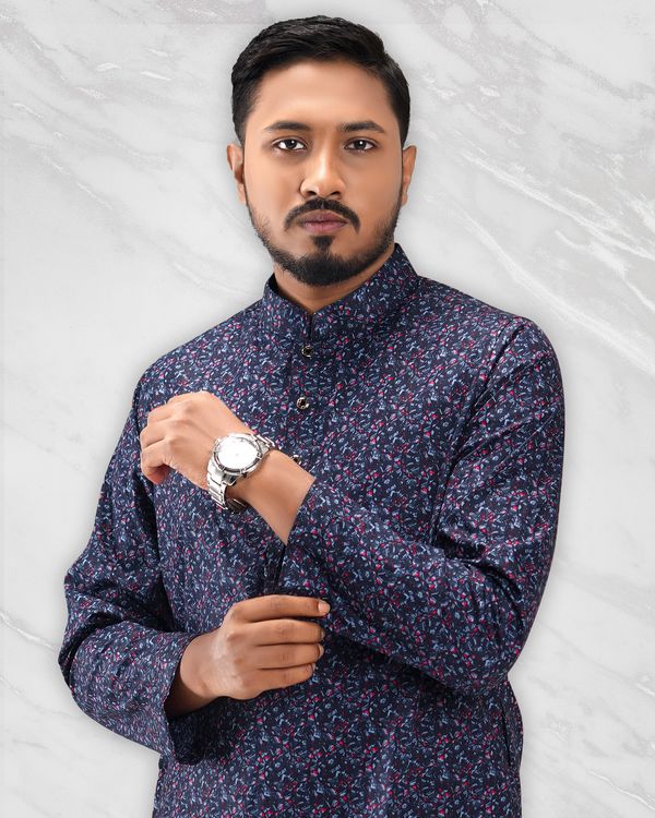 Majestic Floral Panjabi