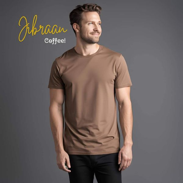 Premium Solid Coffee Colour T-shirt