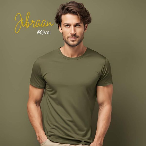 Premium Solid Olive Colour T-shirt