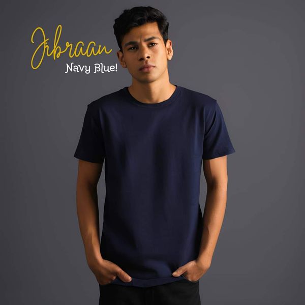 Premium Solid Navy Blue Colour T-shirt