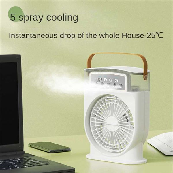Premium Quality Rechargeable 5 Spray Mist Fan🤍Fan🤍Light🤍Timer🤍Mist🤍Perfume Reffiler🤍Double Battery🤍27 CM Long🤍Backup Up To 2-4 Hours(approximately)