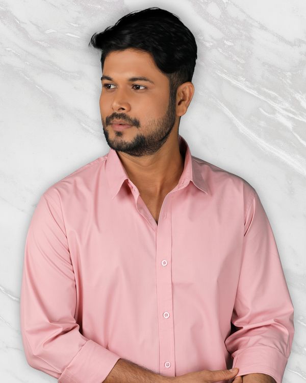 Gentle Pink Elegance Formal Shirt