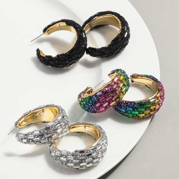 Fishsheep luxury c shape earrings