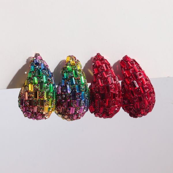 New chunky dome water drop earring