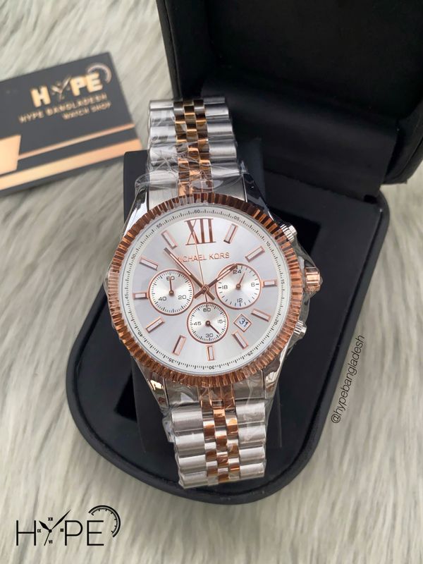MK Chronograph (Rosegold-White)