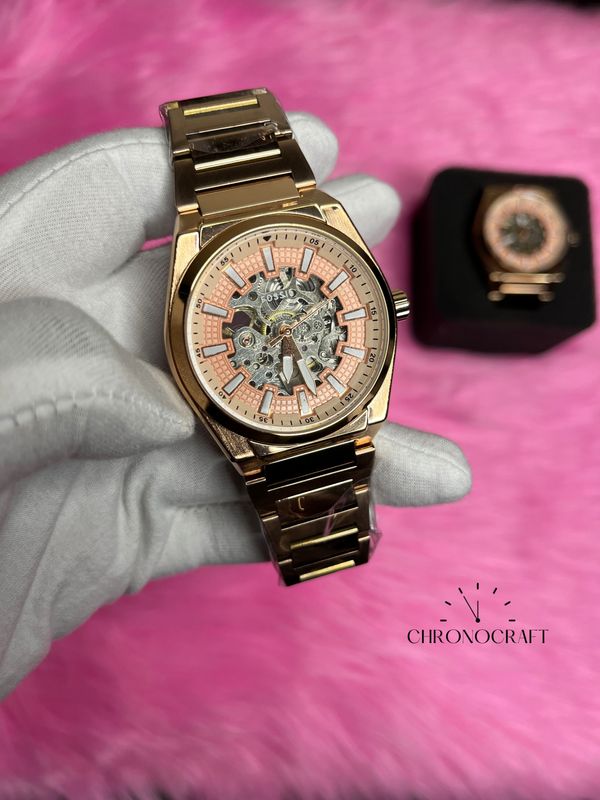 Fossil Everett Automatic Rose Gold AA