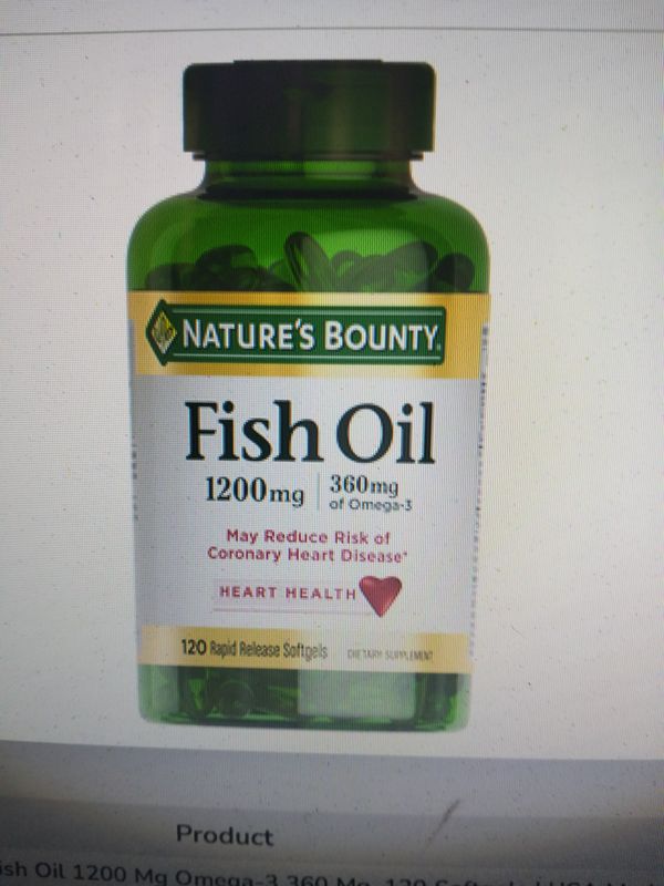 Natures bounty fish oil 1200 mg
