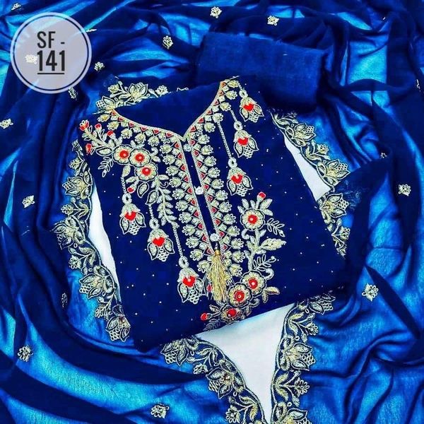 Georgette Embroidery Four Piece