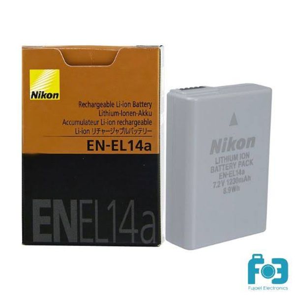 Nikon EN-EL14A Battery For DF, D5600, D5500, D5300,D5200, D5100, D3400, D3300, D3200, D3100 etc lo