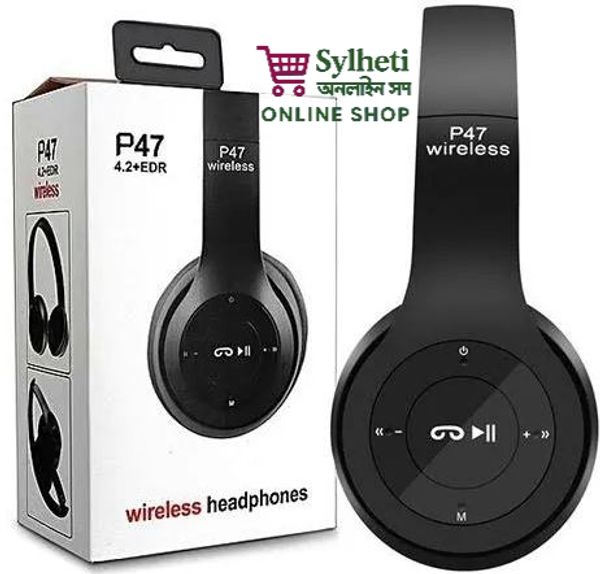 P47 5.0 EDR Wireless Bluetooth Headset with Charging Cable - Premium Quality
