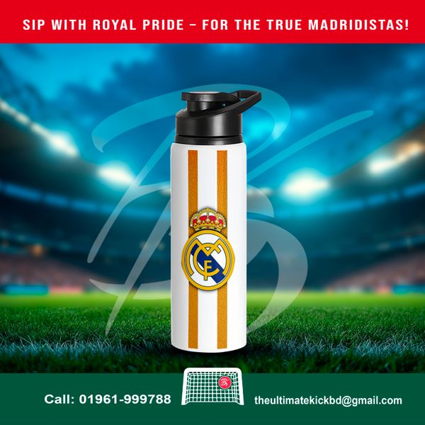 White & Gold – Real Madrid Inspired Bottle