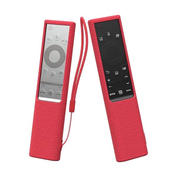 Silicone Samsung Remote Cover Compatible with 2022 Samsung Solar Cell Remote BN59-01386 BN68-13841G BN59-01385A Cover Samsung Remote Case Shockproof Anit-Lost with Lanyard