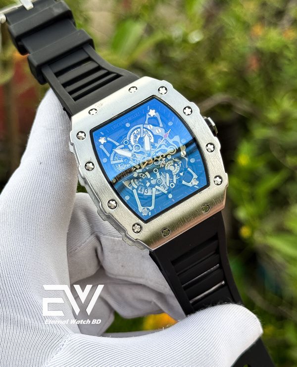 RICHARD MILLE BLACK SILVER BLACK BELT