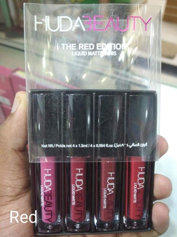 Huda lipstick set mini edition (brown )(red)(pink)(nude) - Image 3