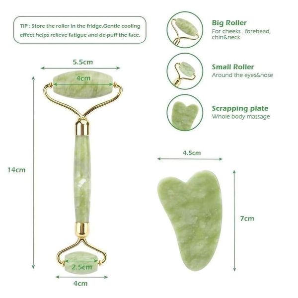 Jade Roller Gua Sha - Image 2