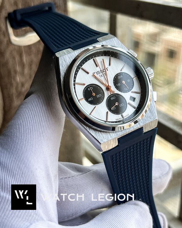 TISSOT PRX FIBER BLUE BELT PANDA DIAL