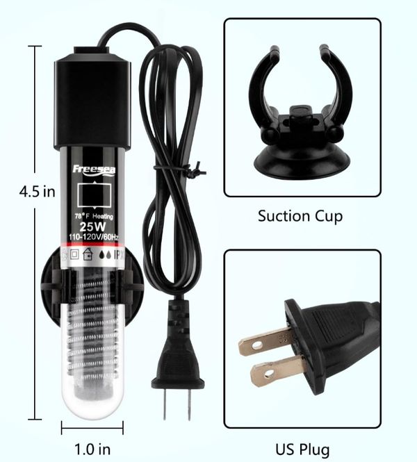 Mini water heater for small tank (25 watt)