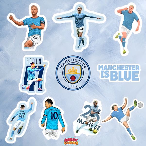 manchester city sticker set 01
