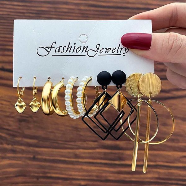 6 pair earrings