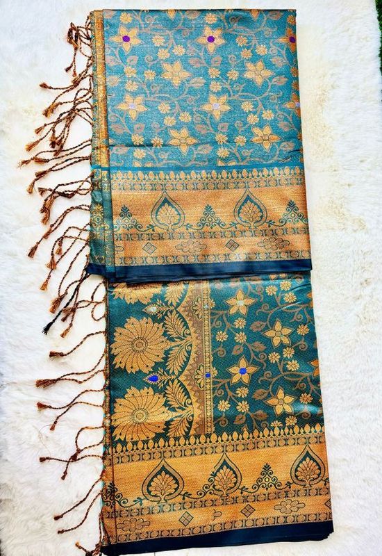 Soft silk katan sharee
