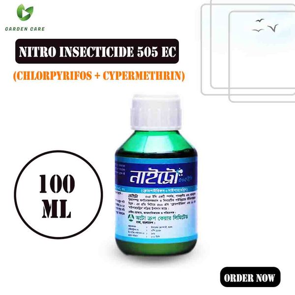 Nitro Insecticide 505 EC (Chlorpyrifos + Cypermethrin) - 100 ml