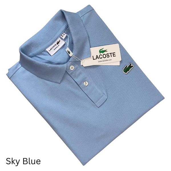 Lacoste Men's Sky Blue Polo T-shirt
