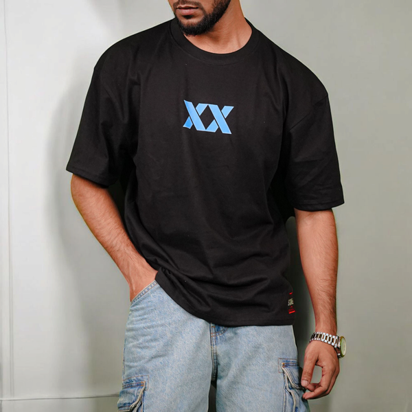 Neural Axis // unisex // Black Oversized t-shirt