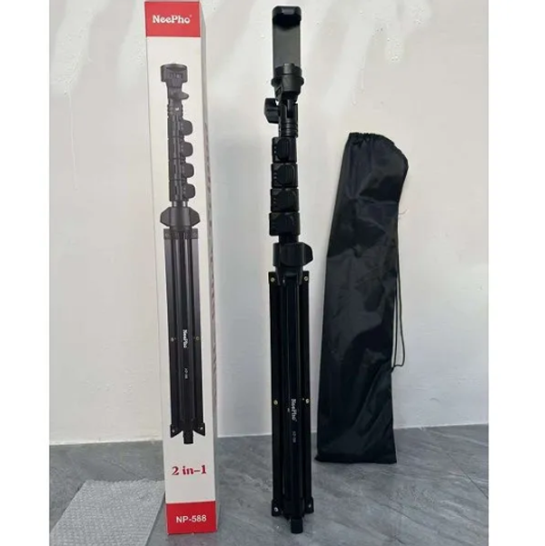 Neepho NP-588 61inch Heavy-Duty Aluminum Extendable Tripod
