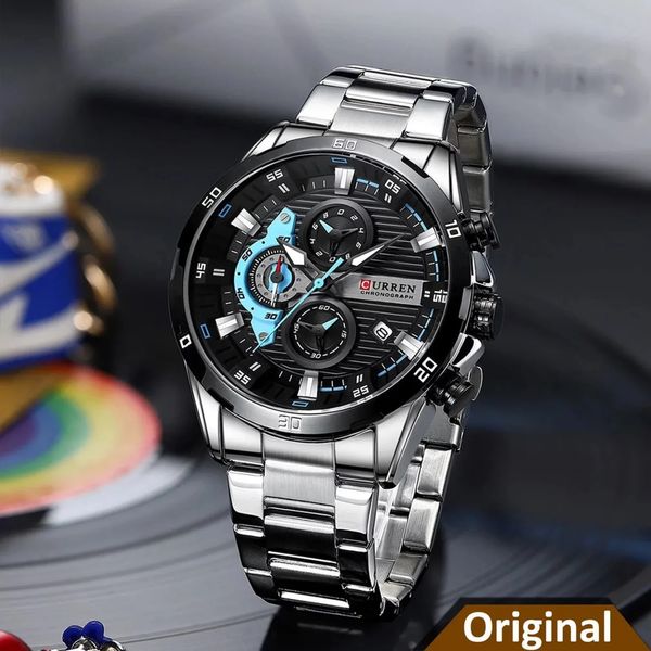 Curren 8402 – Silver Black