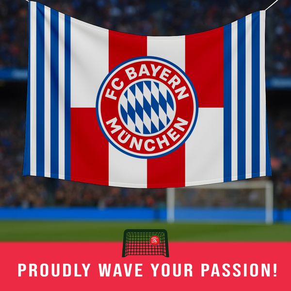 FC Bayern Munich Premium Flag – Rekordmeister Pride in Every Wave!