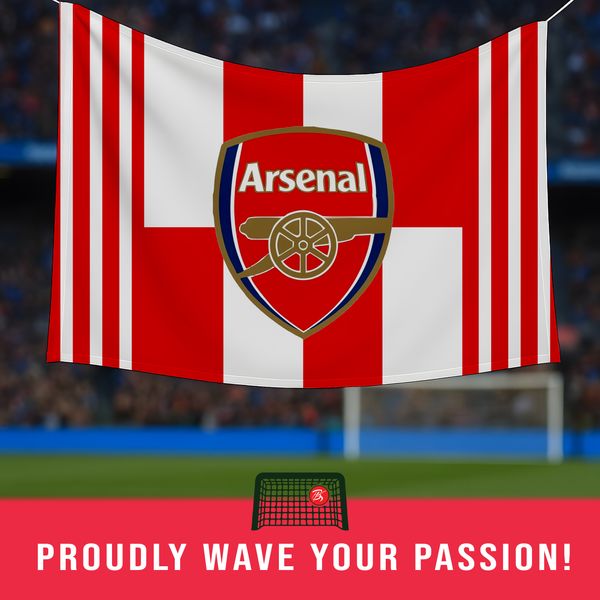 Fly High with the Gunners – Arsenal FC Flag for True North London Pride!