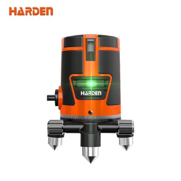 HARDEN Green 5 Lines Laser Level | Self-Leveling | 3600mAh Battery | Type-C Charging | Model: 581025