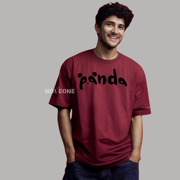 NoveOne N25014– Premium Oversized T-Shirt (Color: Maroon)