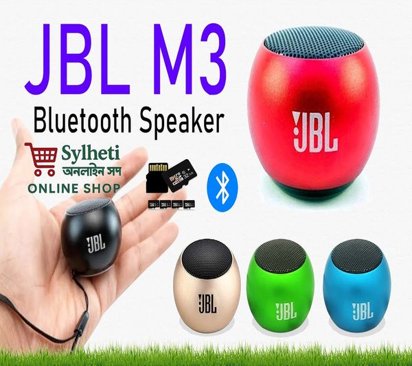 JBL M3 Mini Bluetooth Speaker Memory Card Supported