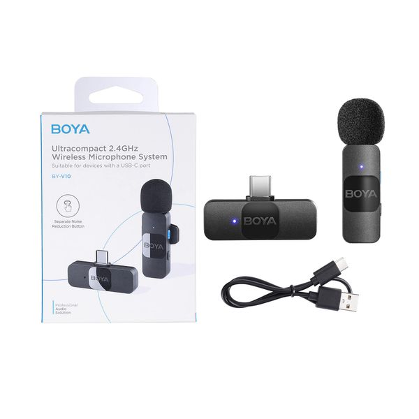 BOYA BY-V10 Wireless Microphone for Type-C Devices in Bangladesh