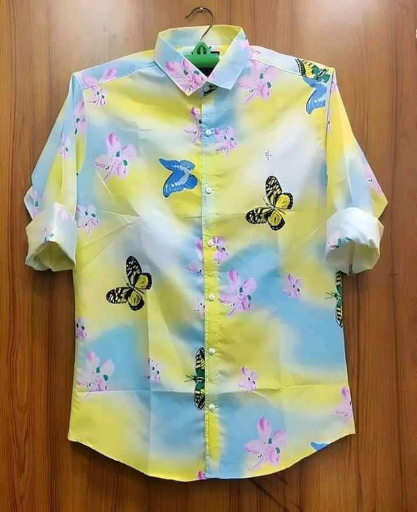 Exclusive butterfly print shirt