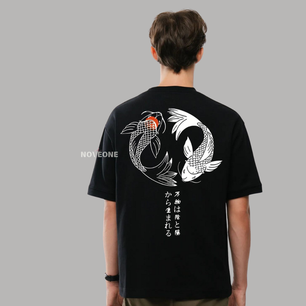 NoveOne N25026– Premium Oversized T-Shirt (Color: Black )
