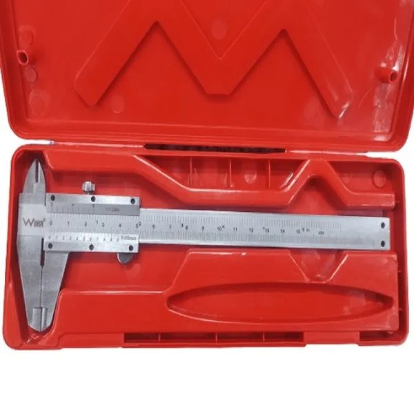 Professional Venier Caliper 6 inch ,Double Scale Vernier Caliper with plastic box same as picture