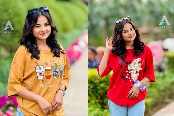 2 Pcs Ladies T-Shirt Combo